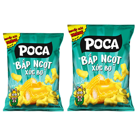 Snack Poca Bắp Ngọt Xốc Bơ Gói 32G/ 60G