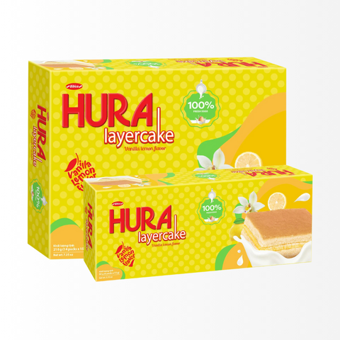 Bánh Bông Lan Kem Hura Hương Chanh Vanilla