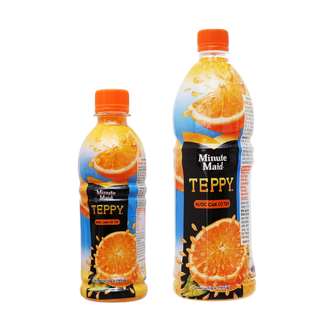 Nước ép Teppy cam nguyên tép 327ML/1L