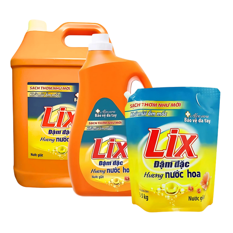 Nước giặt Lix hương nước hoa sạch thơm khử ẩm mốc