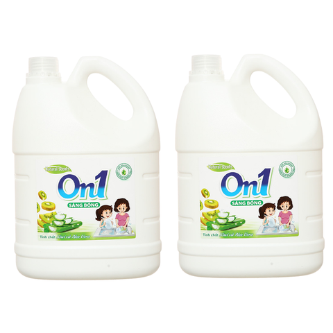 Nước rửa chén On1 tinh chất Kiwi và Nha đam sạch bóng vết dầu mỡ