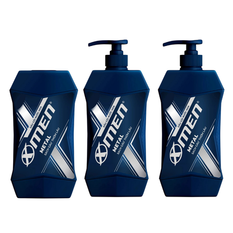 Dầu Gội Xmen Metal Hương Nước Hoa Mùi Hương Nam Tính 380G/ 650G/ 900G