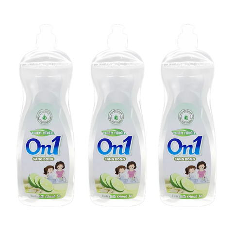 Chai nước rửa chén On1 tinh chất chanh sả sạch bóng vết dầu mỡ
