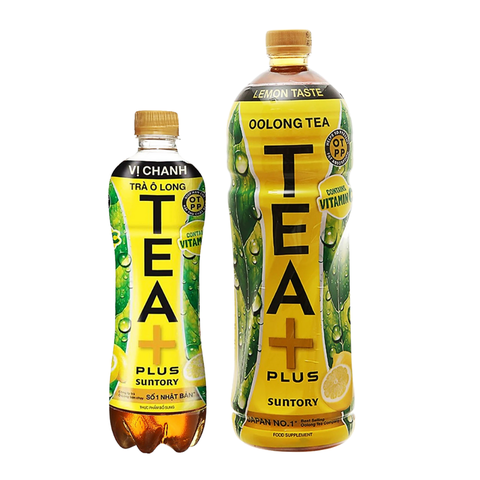 Chai trà ô long Tea Plus vị chanh 450ML/1L