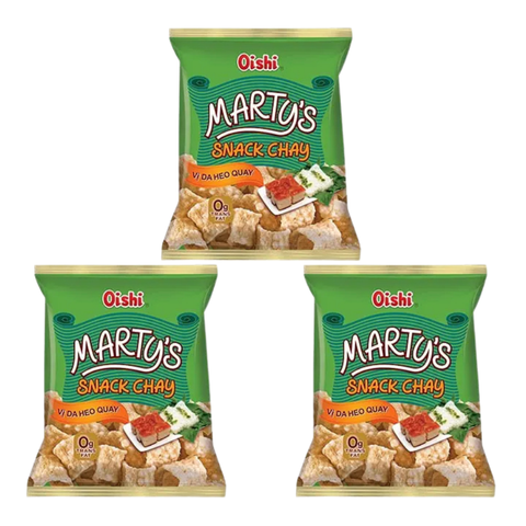 Snack chay vị da heo quay Oishi marty's 12G/32G/68G