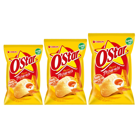 Snack khoai tây vị phô mai trứng muối O'Star gói 32G/ 56G/ 90G