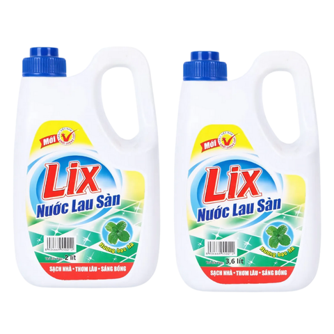 Nước Lau Sàn LIX hương Bạc Hà 2L/ 3.6L