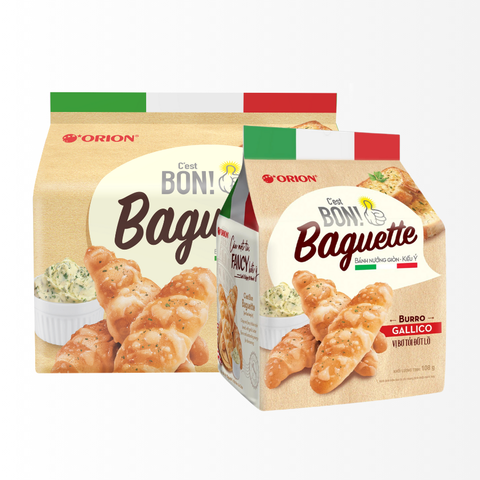 Bánh mì C’est Bon Baguette nướng giòn vị bơ tỏi đút lò kiểu Ý