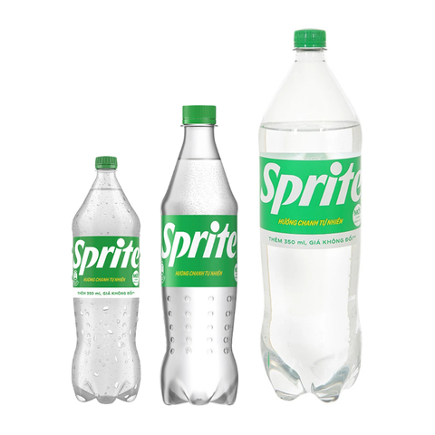 Nước ngọt Sprite chanh 390ML/600ML/1.85L