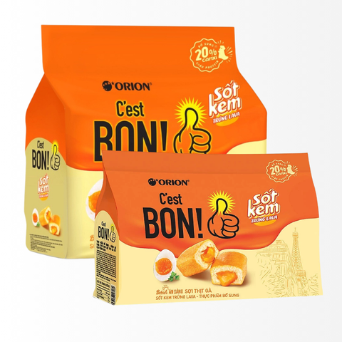 Bánh Ăn Sáng C'est Bon Sợi Thịt Gà Sốt Kem Trứng Lava
