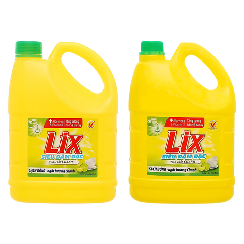 Nước rửa chén Lix siêu đậm đặc tinh chất chanh