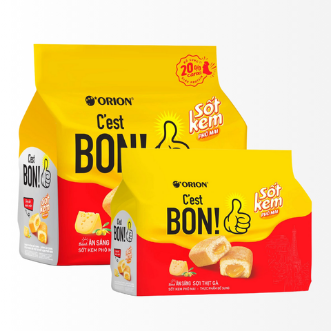 Bánh Ăn Sáng C'est Bon Kem Phô Mai Sợi Thịt Gà