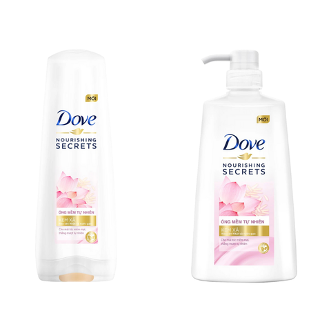 Kem xả Dove Óng mềm tự nhiên 320G/ 610G
