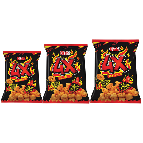 Snack Oishi bắp 4X sốt Sriracha vị cay