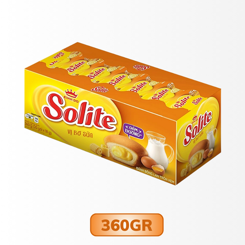 Bánh bông lan tròn vị bơ sữa Solite