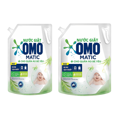 Nước giặt OMO Matic cho quần áo bé yêu