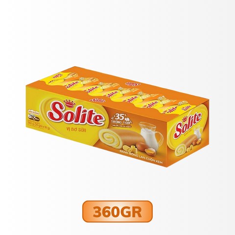 Bánh Bông Lan Solite Cuộn Kem Vị Bơ Sữa