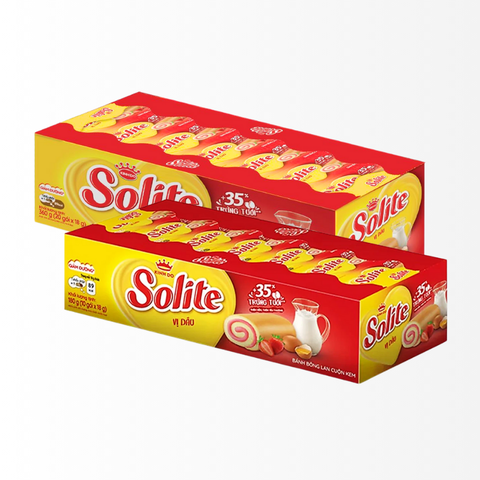 Bánh bông lan tròn vị dâu Solite