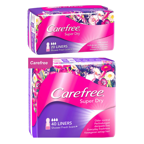 Băng Vệ Sinh Carefree Hàng Ngày Siêu Thấm 40 Miếng Super Dry