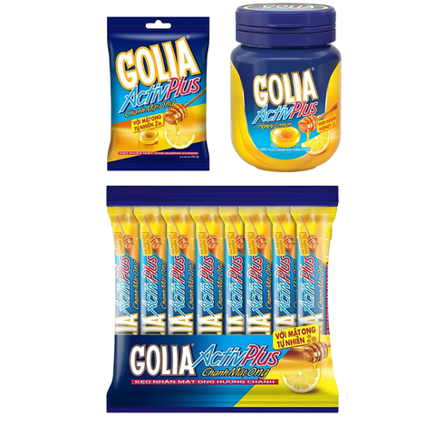 Kẹo Golia Activ Plus Hương Chanh Nhân Mật Ong