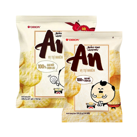 Bánh gạo nướng vị tự nhiên Orion An gói 151.2G/ 226.8G