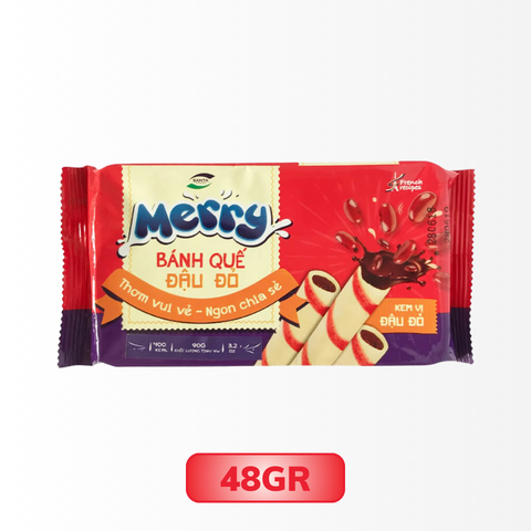 Bánh Quế Đậu Đỏ Kem Vị Đậu Đỏ Merry