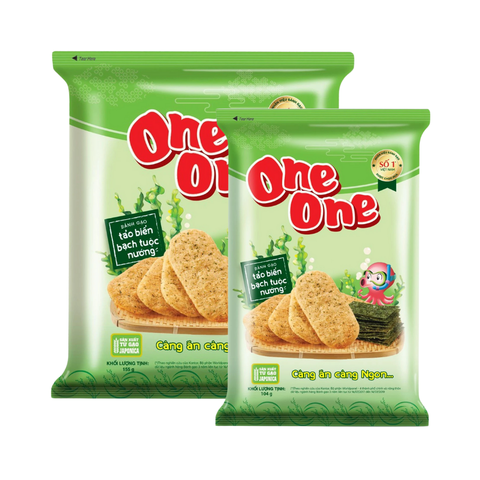 Bánh gạo One One vị tảo biển bạch tuộc nướng gói 104G/ 155G