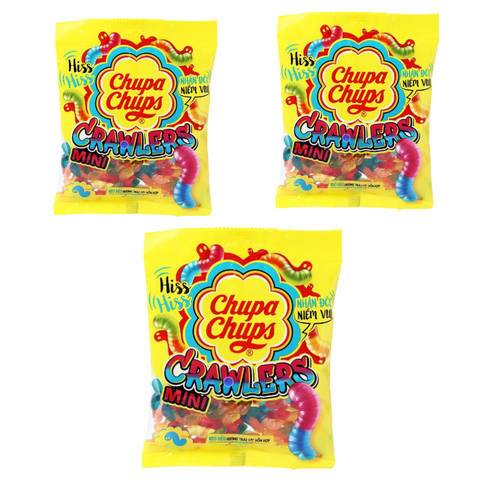 Kẹo dẻo Chupa Chups Mini Crawlers hương trái cây
