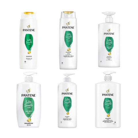 Dầu gội Pantene Silky Smooth Care suôn mượt óng ả 170ML/ 300ML/ 650ML/ 900ML/ 1200ML/ 1800ML