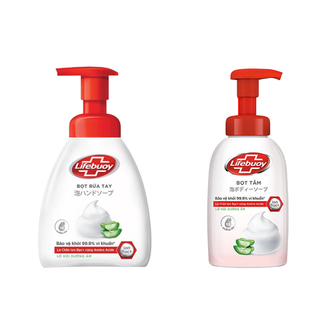 Bọt Rửa Tay Lifebuoy Lô Hội Dưỡng Ẩm: Bảo Vệ Khỏi 99% Vi khuẩn