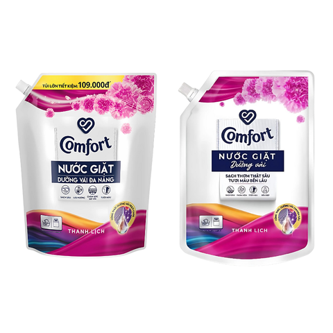 Nước giặt Comfort dưỡng vải đa năng hương thanh lịch túi 2.2KG/ 3.8KG