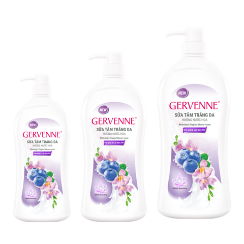 Sữa Tắm Gervenne Trắng Da Việt Quất Và Lan Nam Phi