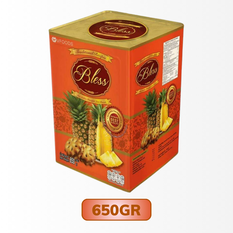 Bánh quy hộp thiếc BLESS màu cam - Vị thơm