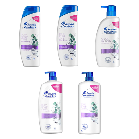 Dầu Gội Head & Shoulders Itchy Scalp Care Cho Da Đầu Ngứa 170ML/ 330ML/ 625ML/ 850ML/ 1200ML
