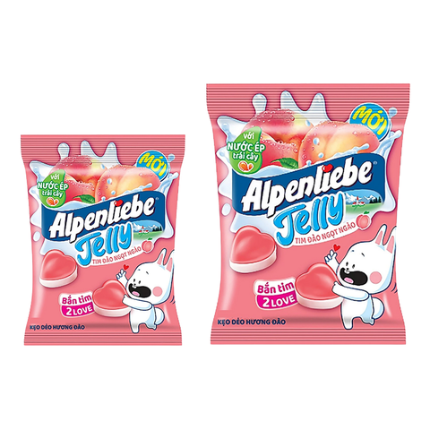 Kẹo Dẻo Alpenliebe Jelly Tim Đào Ngọt Ngào