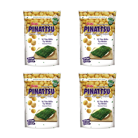 Snack đậu phộng OISHI PINATTSU vị tảo biển tự nhiên 13G/38G/85G/100G