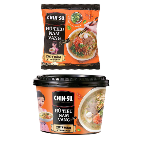 Hủ tiếu Nam Vang Chin-su thịt bằm và trứng cút 137G/142G
