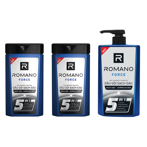 Dầu Gội Romano Sạch Gàu Force 180G/ 380G/ 650G