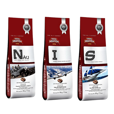 Cà phê Trung Nguyên S chinh phục thành công/Nâu sức sống đại ngàn/I khát vọng khởi nghiệp 500g