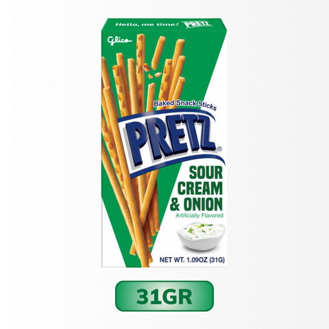 Bánh que Glico Pretz vị kem chua và hành tây