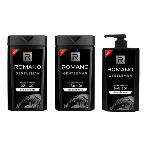 Dầu gội hương nước hoa Romano Gentleman tóc chắc khoẻ 180G/ 380G/ 650G
