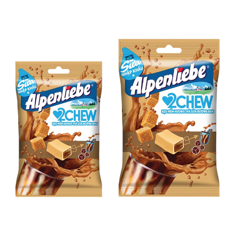 Kẹo mềm Alpenliebe Hương Trà Sữa Đường Đen - 3 thỏi