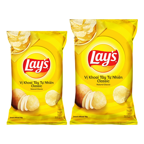 Snack khoai tây vị tự nhiên Lay's Classic gói 32G/ 90G