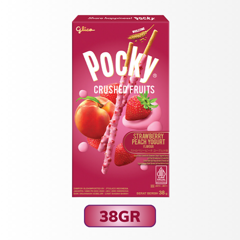 Bánh que Glico Pretz vị sữa chua dâu tây và đào