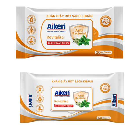 Khăn giấy ướt sạch khuẩn hương Revitalise 20 tờ/ 50 tờ