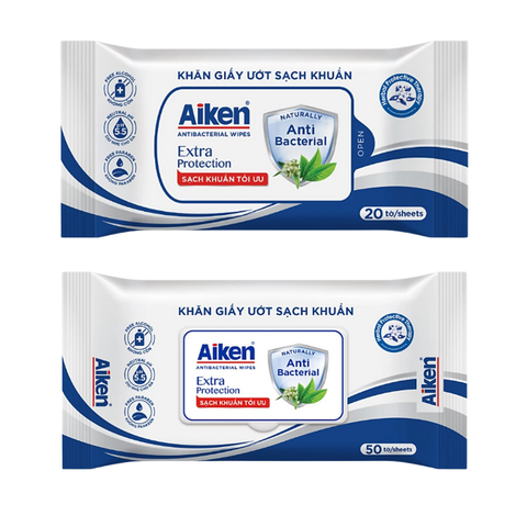 Khăn giấy ướt sạch khuẩn hương Extra Project 20 tờ/ 50 tờ