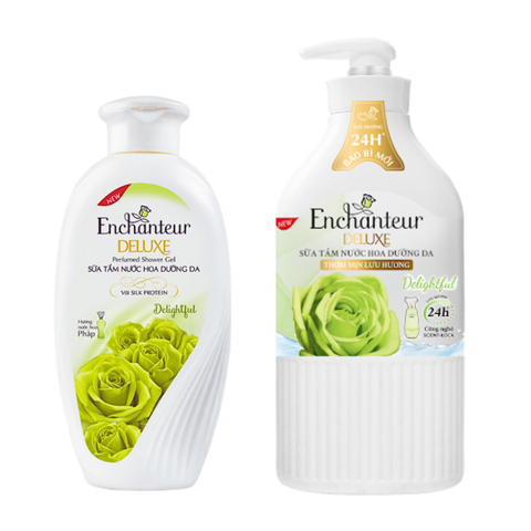 Sữa tắm nước hoa dưỡng da Pháp Enchanteur Delightful