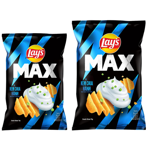 Snack vị kem chua hành Lay's Max gói 42G/ 75G