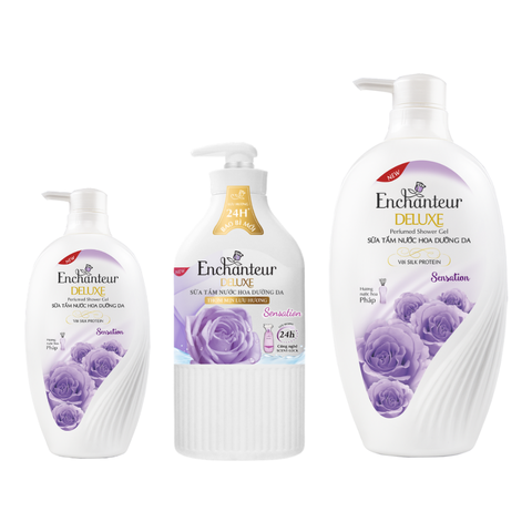 Sữa tắm nước hoa dưỡng da Pháp Enchanteur Sensation