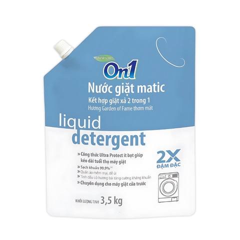 Bịch nước giặt ON1 kết hợp giặt xả 2 trong 1
